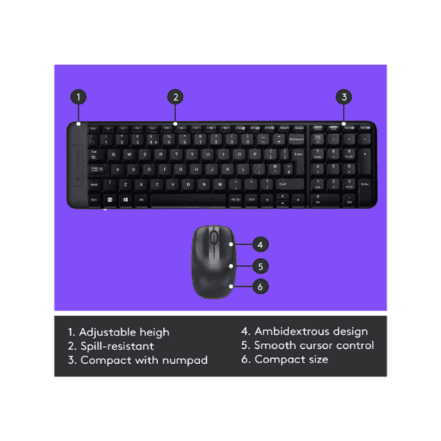 Logitech MK215 Wireless Keyboard and Mouse Combo