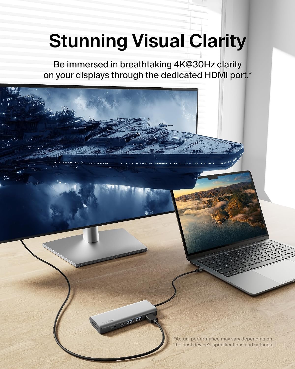 Belkin USB-C 7-in-1 Multiport Hub 4K HDMI 100W PD - Image 3