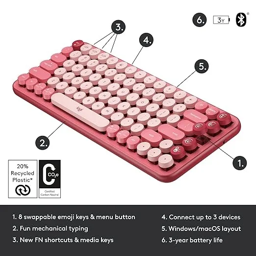 Logitech POP Keys Wireless Keyboard - Image 3