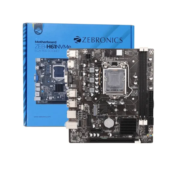 Zebronics H61M2 Motherboard with M2 slot LGA 1155 Socket Motherboard