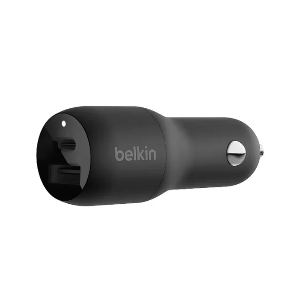 Belkin 37W Dual Port USB-C & USB-A Car Charger Adapter