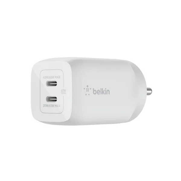 belkin 65 watt charger Dual USB-C (Type C) PD 3.0 Fast Charger - Image 2