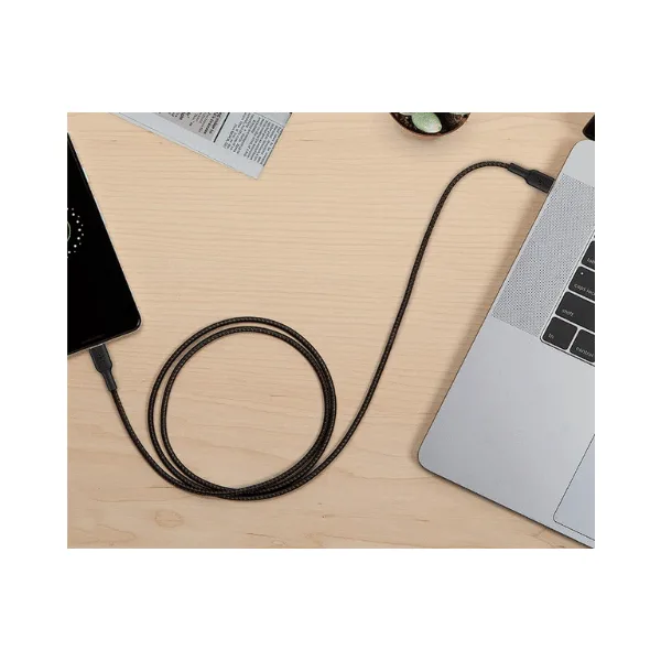 Belkin USB-C to USB-C Braided 3.3 Feet (1 Meter) Fast charging Type C Cable - Image 2