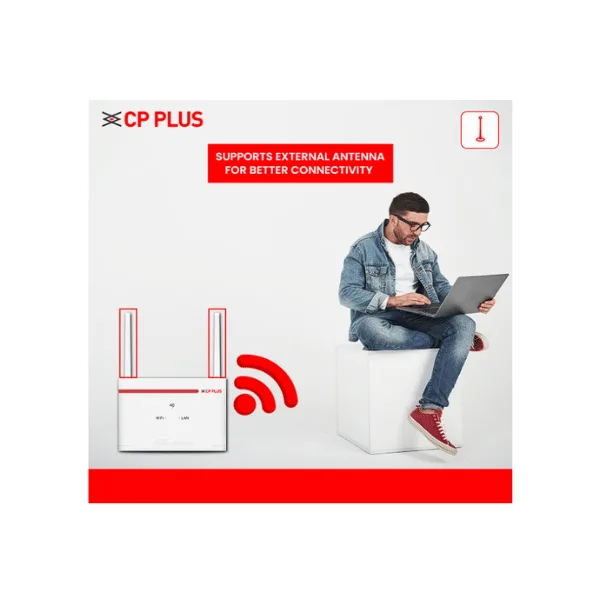 CP Plus 5G Compatible SIM Router With Dual Antenna 2.4GHz - Image 2