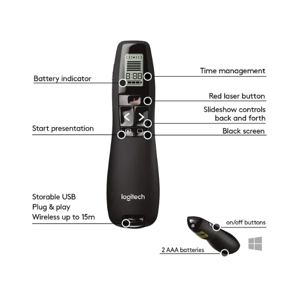 Logitech R800 Professional Presenter - Image 3