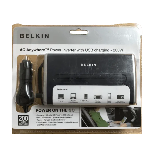 Belkin F5L071Ak 200W Ac Anywhere Car charger - Image 3