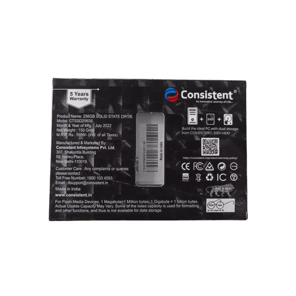 Consistent 256GB SSD (CTSSD256S5) - Image 2