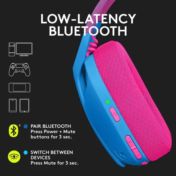 Logitech G435 Bluetooth Wireless Gaming Headphones - Image 2