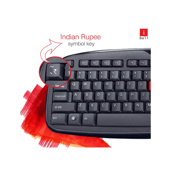 iBall Wintop Soft Key Keyboard and Optical Mouse Combo - Image 4