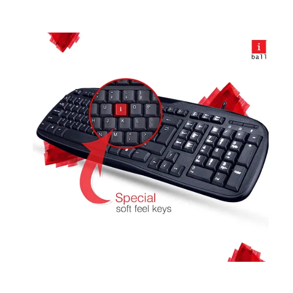 iBall Wintop Soft Key Keyboard and Optical Mouse Combo - Image 2