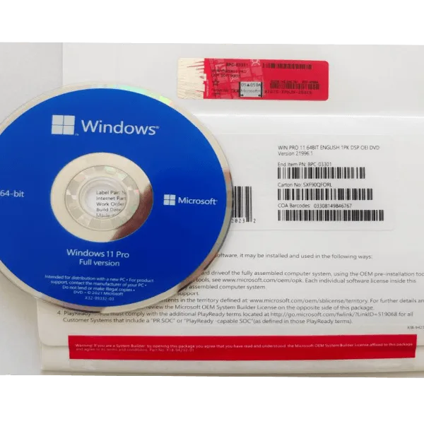 Microsoft Windows 11 Pro 64 Bit DVD Box - Image 3