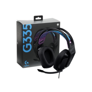 Logitech G335 Lightweight Gaming Wired Over Ear Headphones with Mic