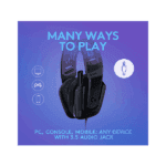 Logitech G335 Lightweight Gaming Wired Over Ear Headphones with Mic (3) Logitech G335 Lightweight Gaming Wired Over Ear Headphones with Mic