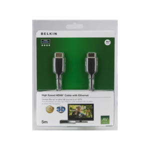 Belkin 5 Meter (16.5 Feet) High-Speed Gold-Plated HDMI Cable