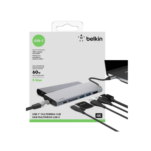 Belkin USB C 6 in 1 Hub Adapter  (1)