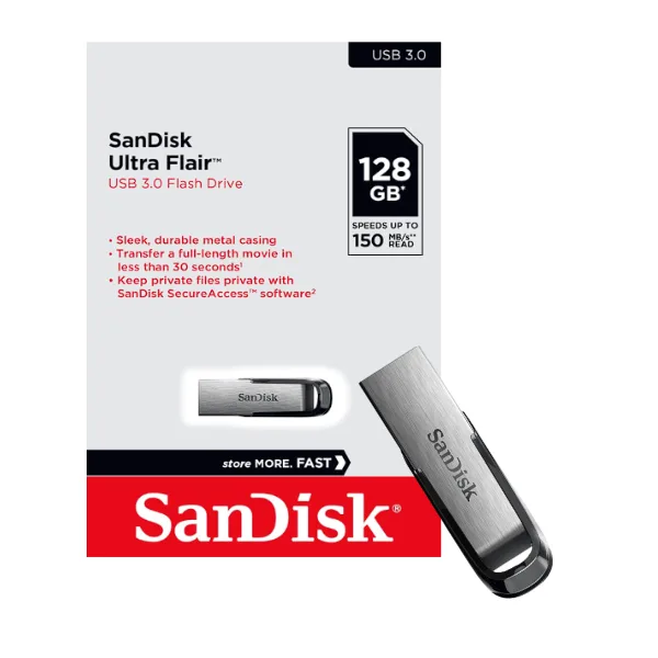 SanDisk Ultra Flair 128GB USB 3.0 Pen Drive (1)