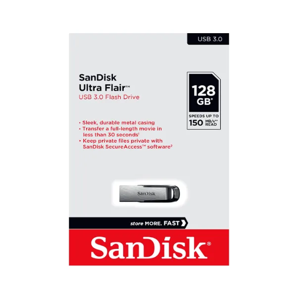 SanDisk Ultra Flair 128GB USB 3.0 Pen Drive (1)