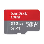 SanDisk Ultra microSD UHS-I Card 512GB, 120MBs R