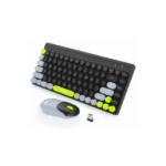 Tizum 2.4 GHz Retro Wireless Keyboard & Optical Mouse Combo