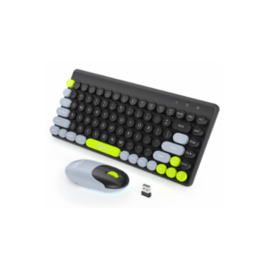 Tizum 2.4 GHz Retro Wireless Keyboard & Optical Mouse Combo