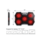 Zinq Technologies Five Fan Cooling Pad and Laptop Stand