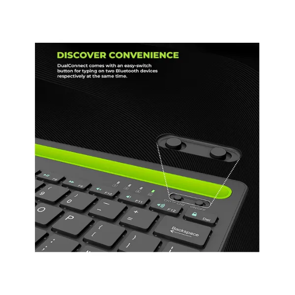 i Gear Dual connect Dual Channel Bluetooth Keyboard for Mac
