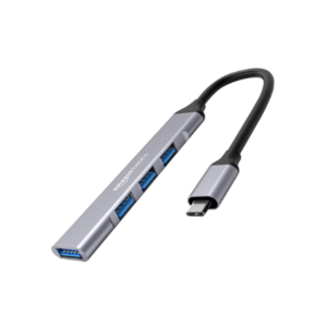 Amazon Basics 4-in-1 USB Hub with Type C Multiport Adapter