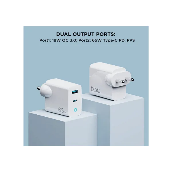 boAt 65 W Dual Port Gan All in 1 Charger 
