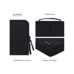 15-inch laptop sleeve, split leather laptop cover, woolen felt laptop case, magnetic closure laptop sleeve, premium laptop sleeve, durable laptop cover, stylish laptop case, slim laptop sleeve, soft interior laptop protection, Lenovo Yoga laptop sleeve