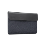 Lenovo Yoga 15-inch Split Leather and Woolen Felt Sleeve with Magnetic Closure