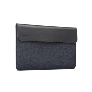 Lenovo Yoga 15-inch Split Leather and Woolen Felt Sleeve with Magnetic Closure