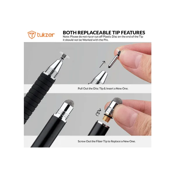 Tukzer 2-in-1 Capacitive Stylus Pen V2.0