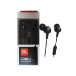 JBL C150SI by Harman in-Ear Headphones with Mic (Black)