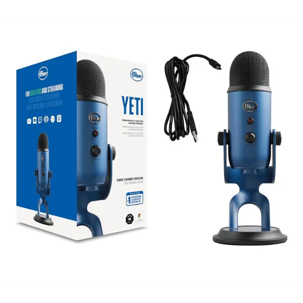 Blue Yeti Microphone for Recording, Gaming, Podcasting