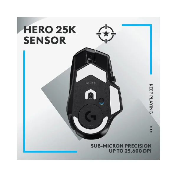 Logitech G502 X Lightspeed Wireless Gaming Mouse (4)