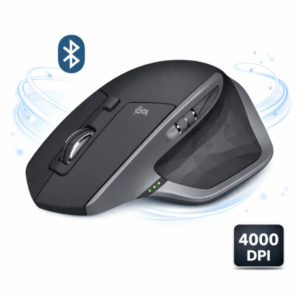 Logitech MX Master 2S Bluetooth wireless mouse with ergonomic design and advanced scroll wheel