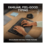 Logitech Wave Keys Wireless Ergonomic Keyboard with Cushioned Palm Rest (3) Logitech Wave Keys Wireless Ergonomic Keyboard with Cushioned Palm Rest (4)