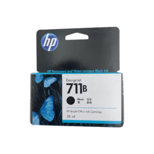 HP DesignJet 711B Black Ink Cartridge, 38ml (3WX00A)