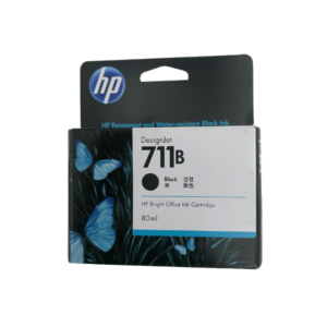 HP DesignJet 711B Black Ink Cartridge, 80ml (3WX01A) (2)