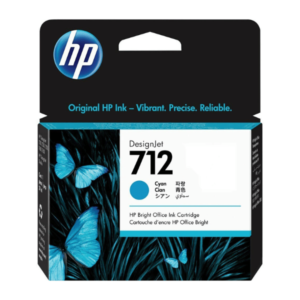 HP DesignJet 712 Cyan Ink Cartridge, 29ml (3ED67A)