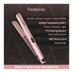 Vega K Shine Hair Straightener for Women
