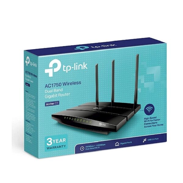 TP-Link Archer C7 AC1750 Dual Band Gigabit Wireless Cable Router - Image 3