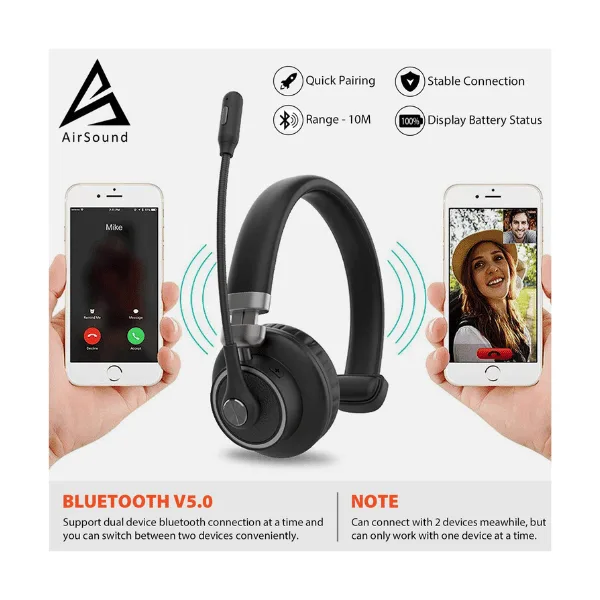 AirSound M91 Pro Bluetooth Wireless Over Ear Headphones (3)