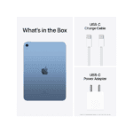 Apple iPad 10th Generation, A14 Bionic chip, Liquid Retina Display, 10.9-inch display, 64GB storage, Wi-Fi 6, 12MP camera, Touch ID, all-day battery, tablet, iPad, front camera, rear camera, high-performance tablet, Apple tablet, iPad 10th Gen, fast performance, secure authentication, iPadOS, portable tablet, multimedia tablet, creative tablet