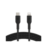 Belkin USB-C to Lightning Cable for iPhone 4 Feet (1.2 Meters) - Black (1)