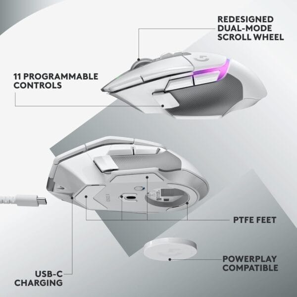 Logitech G502 X Lightspeed Plus Wireless RGB Gaming Mouse - Image 4