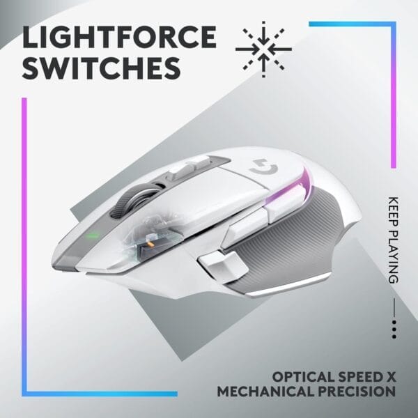 Logitech G502 X Lightspeed Plus Wireless RGB Gaming Mouse - Image 9