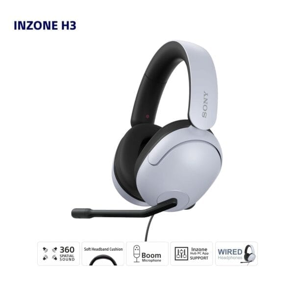 Sony INZONE H3, MDR-G300 Wired Gaming Headset - Image 6
