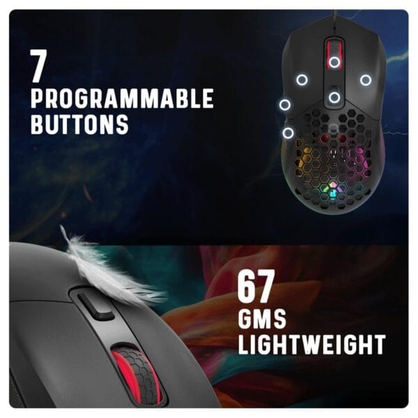 Cosmic Byte Firestorm RGB Wired Gaming Mouse - Image 6