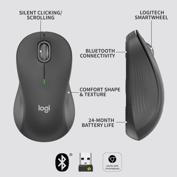 Logitech Signature M550 L Full Size Wireless Mouse - Image 2